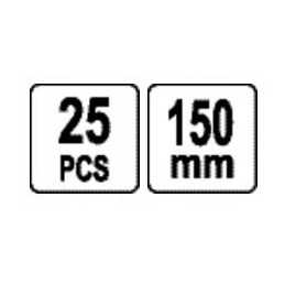 Smeigtukai 25 vnt/150 mm agrotekstilei tvirtinti prie vejos kraštų