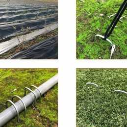 ✨ Metaliniai kaiščiai agrotekstilei ir sodams, 15 cm