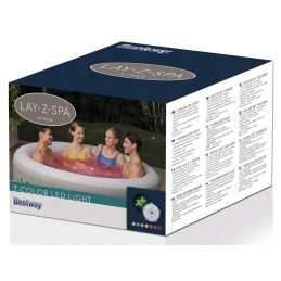 LED lempa SPA sūkurinei voniai, 7 spalvos, 17 energiją taupančių diodų, bestway 60303