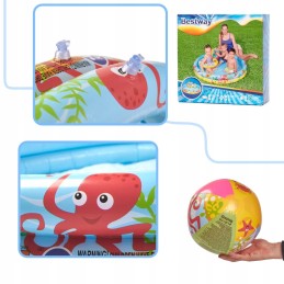 Bestway baseino komplektas su kamuoliu ir kaiščiu irklavimo baseinu 122 cm 2 4 metai