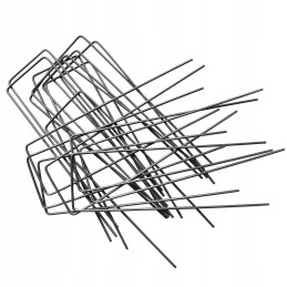 Metaliniai smeigtukai įvairių tipų agrotekstilei, agrotekstilei ir geotekstilei tvirtinti prie žemės, taip pat smeigtukai kurmių