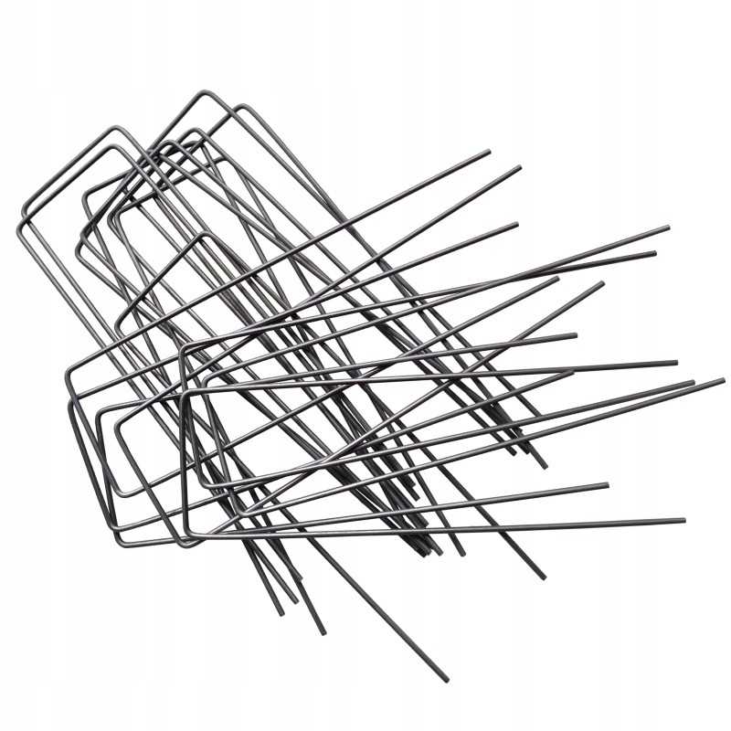 Metaliniai smeigtukai įvairių tipų agrotekstilei, agrotekstilei ir geotekstilei tvirtinti prie žemės, taip pat smeigtukai kurmių