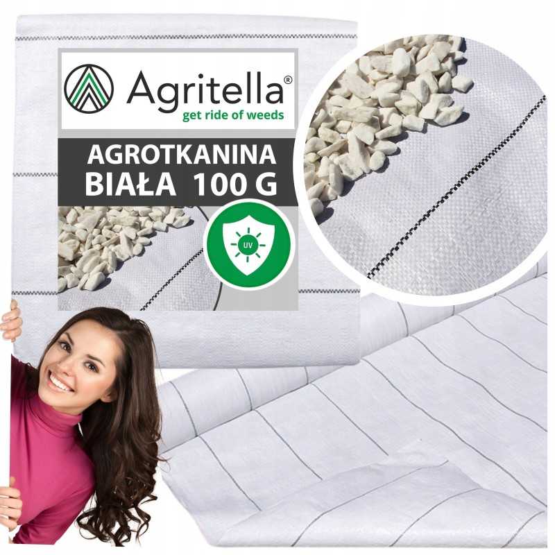 ✨ Labai storas agritella agroaudinys 1,6x10m 100g baltas premium