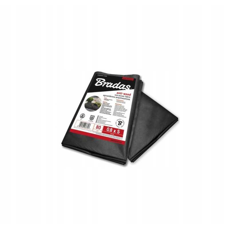 Neaustinis juodas 80 g mat 1 6x10 m nuo piktžolių