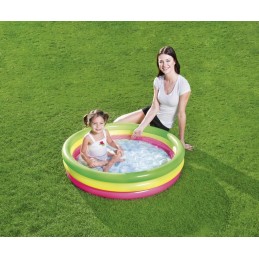 Trijų spalvų pripučiamas baseinas 102 x 25 cm bestway