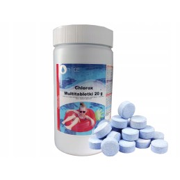 Plūdinis dozatorius, baseino chemikalai, chloro tabletės, 1kg
