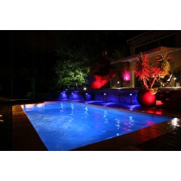 Jacuzzi žibintai vakarėlių žibintai baseino šviestuvai 2 vnt. rgb