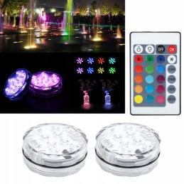 Jacuzzi žibintai vakarėlių žibintai baseino šviestuvai 2 vnt. rgb