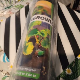 Tvirta nuo piktžolių agrotekstilė 70g storio agrotekstilė 0,8x50m + 50x inkarai