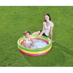 Bestway 51104 pripučiamas baseinas trijų spalvų vidutinis 102cm x 25cm