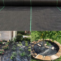 Agrowoven apsaugos nuo piktžolių kilimėlis 1x50m 70g agrotekstilė inkarai 50vnt