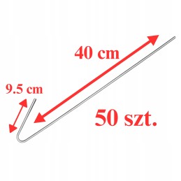 Geofeniksas smeigtukai inkarai geokratui geo tinklelis palapinė 40cm 50vnt eko