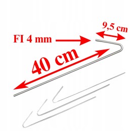 Geofeniksas smeigtukai inkarai geokratui geo tinklelis palapinė 40cm 50vnt eko