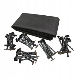 Juoda agrotekstilė nuo piktžolių tujoms ir braškėms 3,2x10m + inkarai pl