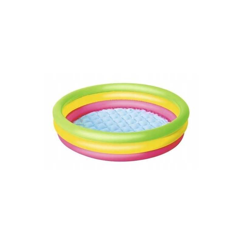 Bestway 51104 pripučiamas baseinas trijų spalvų vidutinis 102cm x 25cm