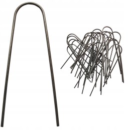 Metaliniai smeigtukai įvairių tipų agrotekstilei, agrotekstilei ir geotekstilei tvirtinti prie žemės, taip pat smeigtukai kurmių