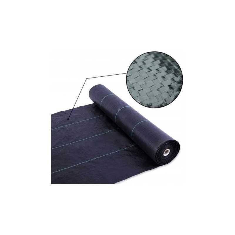 Žemės ūkio mulčiavimo audinys nuo piktžolių, juodas, tvirtas, 70g/m2, 0,8m metre