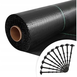 Aukciono objektas – agrotekstilė 1,10 m x 50 m juoda 70 g/m2