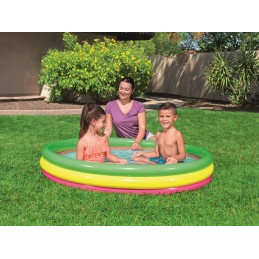 Apvalus pripučiamas baseinas su pripučiamomis grindimis, 102 cm