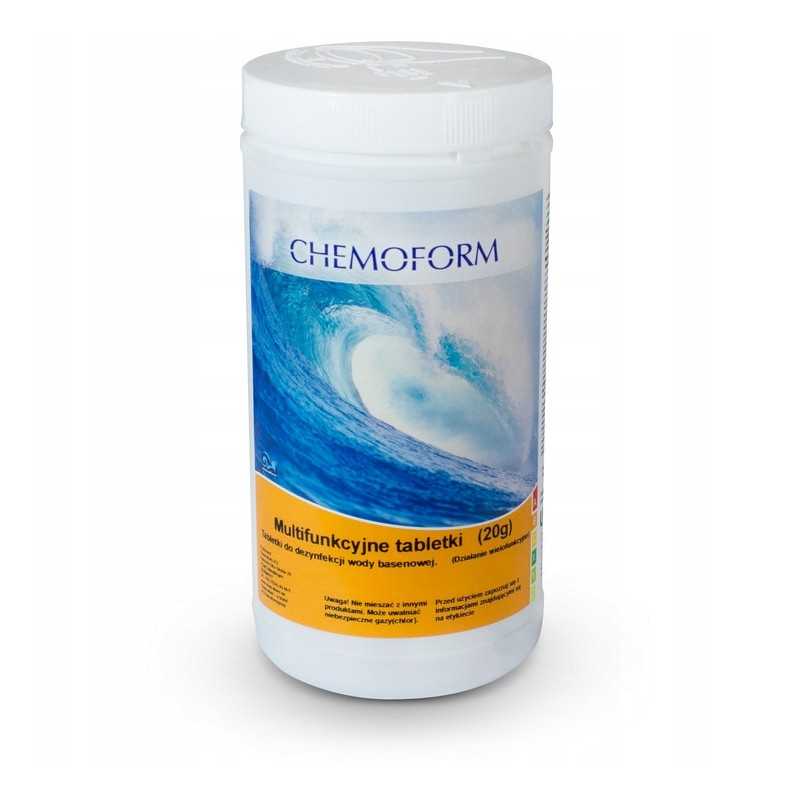 Daugiafunkcinės tabletės 6in1 20g 1kg chemijos chloras