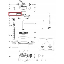 Bestway 58397 siurblio valdymo vožtuvo spaustukas