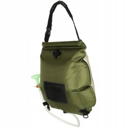 Kempingo saulės turistinis dušas 20l xxl su termometru