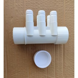 Skirstytuvas vandens purkštukams, šukos voniai su 6 antgaliais