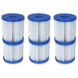 6 vnt filtrų įdėklai siurblių tipui ir Bestway 58093
