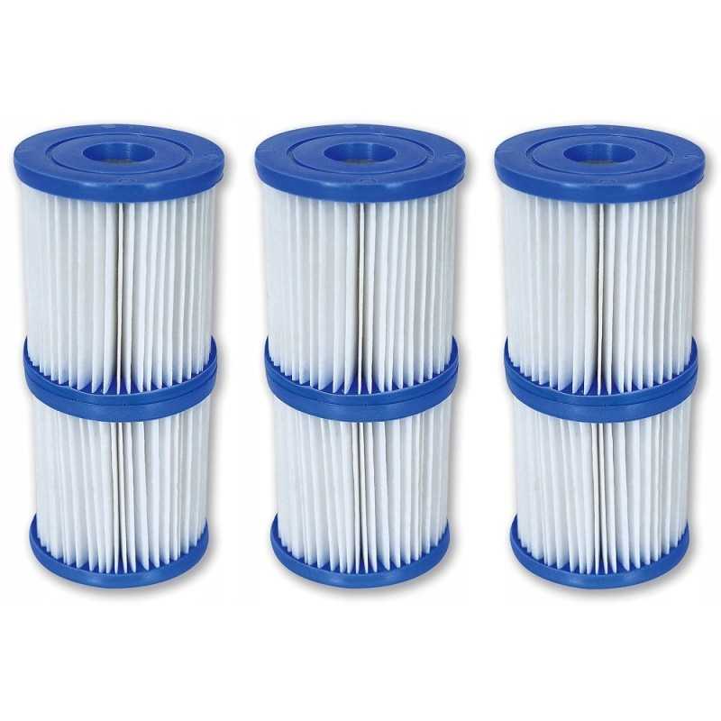 6 vnt filtrų įdėklai siurblių tipui ir Bestway 58093