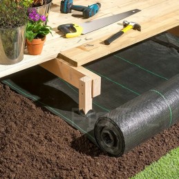 Agrowwoven juoda UV agrotekstilė apsaugos nuo piktžolių kilimėlis 90g 0 8 x 50mb