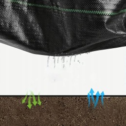 Agrowwoven juoda UV agrotekstilė apsaugos nuo piktžolių kilimėlis 90g 0 8 x 50mb