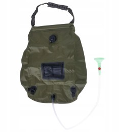 Kempingo saulės dušas su termometru, 20l