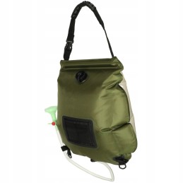 Kempingo saulės turistinis dušas 20l xxl su termometru