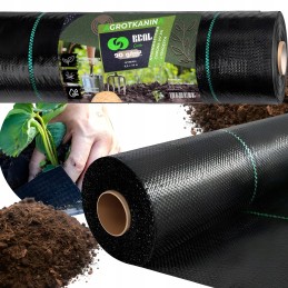 Agrotekstilė agrotekstilė juoda 90g 0,8x50m piktžolės uv3% kilimėlis nuo piktžolių