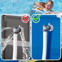 2vnt žarnų reduktoriaus adapterio adapterio baseino siurblio žarnos 32 38mm