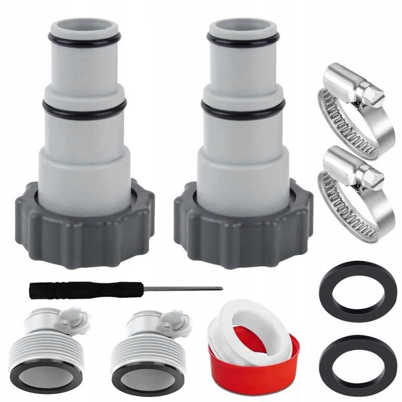 2 vnt redukcinės jungtys siurblių žarnoms, žarnos baseinams intex