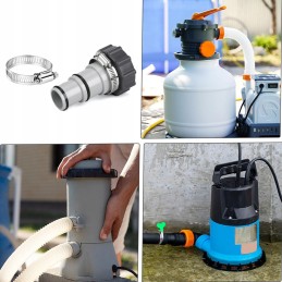 2x siurblio žarnos adapteris baseino vandentiekio įrankių adapteris intex