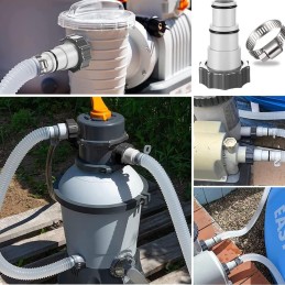 2x siurblio žarnos adapteris baseino vandentiekio įrankių adapteris intex