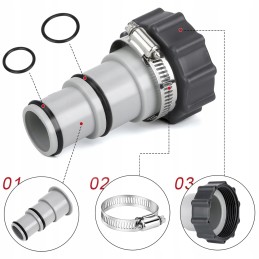 Siurblio žarnos adapteris Baseino vandentiekio įrankių jungtis 32 38mm 2vnt