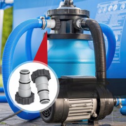 Sumažinimo jungtis žarnoms, 2 vnt., siurbliams, žarnos baseinams, intex