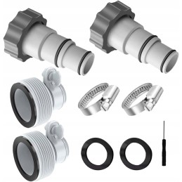 Sumažinimo jungtis siurblių žarnoms, žarnos baseinams, 2 vnt., adapteris intex