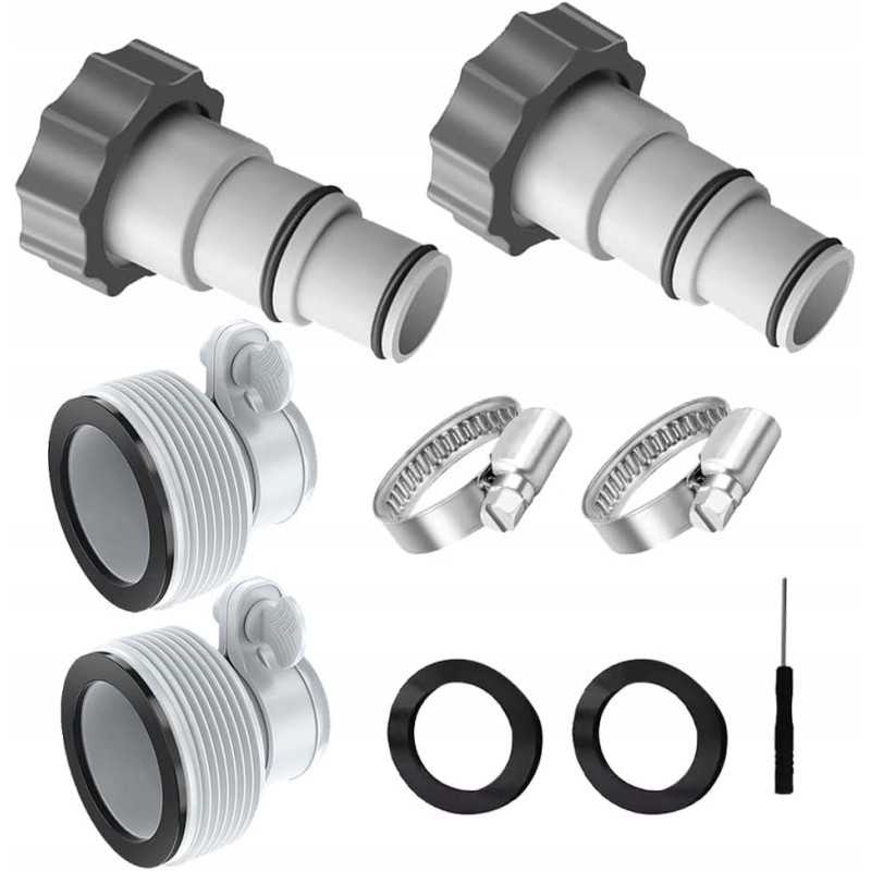 Sumažinimo jungtis siurblių žarnoms, žarnos baseinams, 2 vnt., adapteris intex