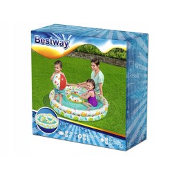 Bestway rinkinys plaukimo baseino irklavimo baseinas su kamuoliu 122cm 51124