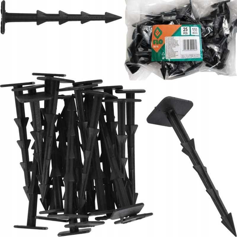 Smeigtukai, inkarai 150mm 25vnt neaustiniams audiniams ir sodo kraštams tvirtinti