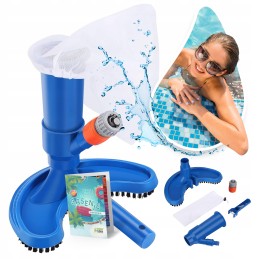 Dulkių siurblys baseino valymui tinkliniu šepečiu