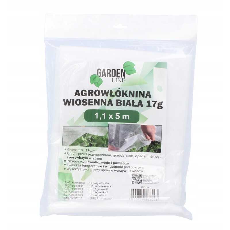Pavasarinė agrotekstilė, balta, 1,1 x 5 m - puiki apsauga jūsų augalams!