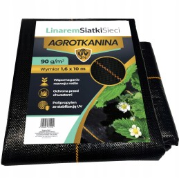Agrotekstilė 90g/m2 juoda agrotekstilė 1,6x10m