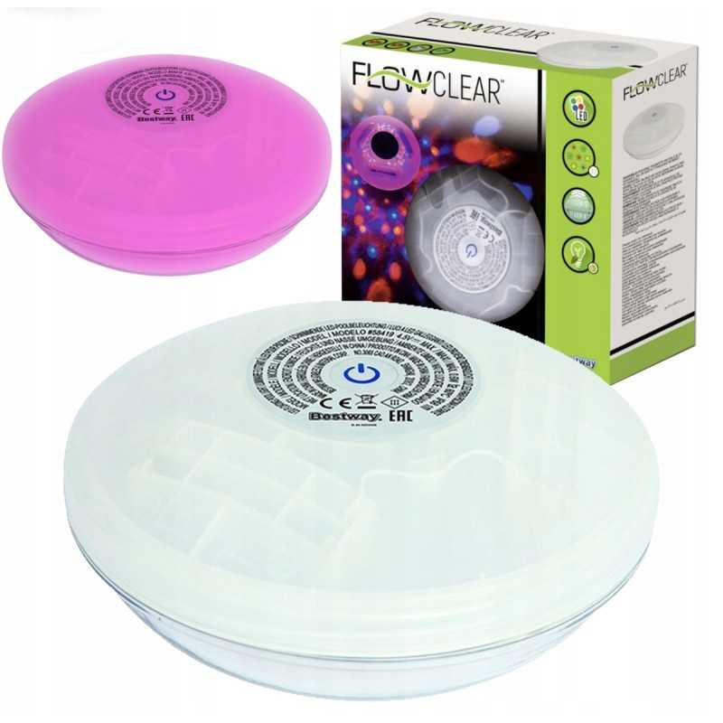 plaukiojanti spalvinga LED lempa, skirta bestway 58419 bansen