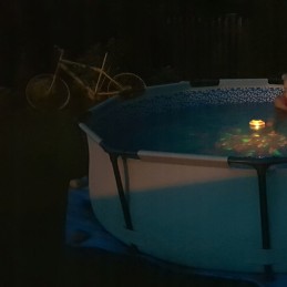 plaukiojanti spalvinga LED lempa, skirta bestway 58419 bansen