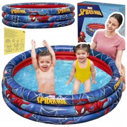 Sodo pripučiamas baseinas vaikams Žmogus-voras 3 žiedai 122x30cm bestway